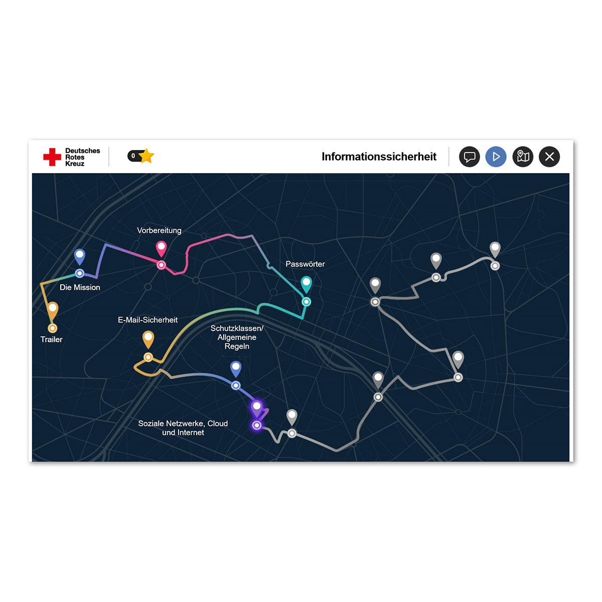 Karte, Route, Netzwerk, Grafik, Symbole