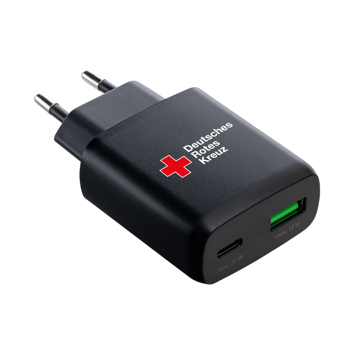 USB-C-Adapter, Wandlestecker, Rotes Kreuz, Notfallkreuz, Doppelport-Ladegerät