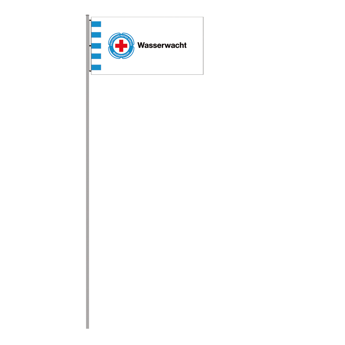 Fahne Wasserwacht, 250 x 150 cm, Querformat Fahne Wasserwacht mit 250 x 150 cm, Querformat