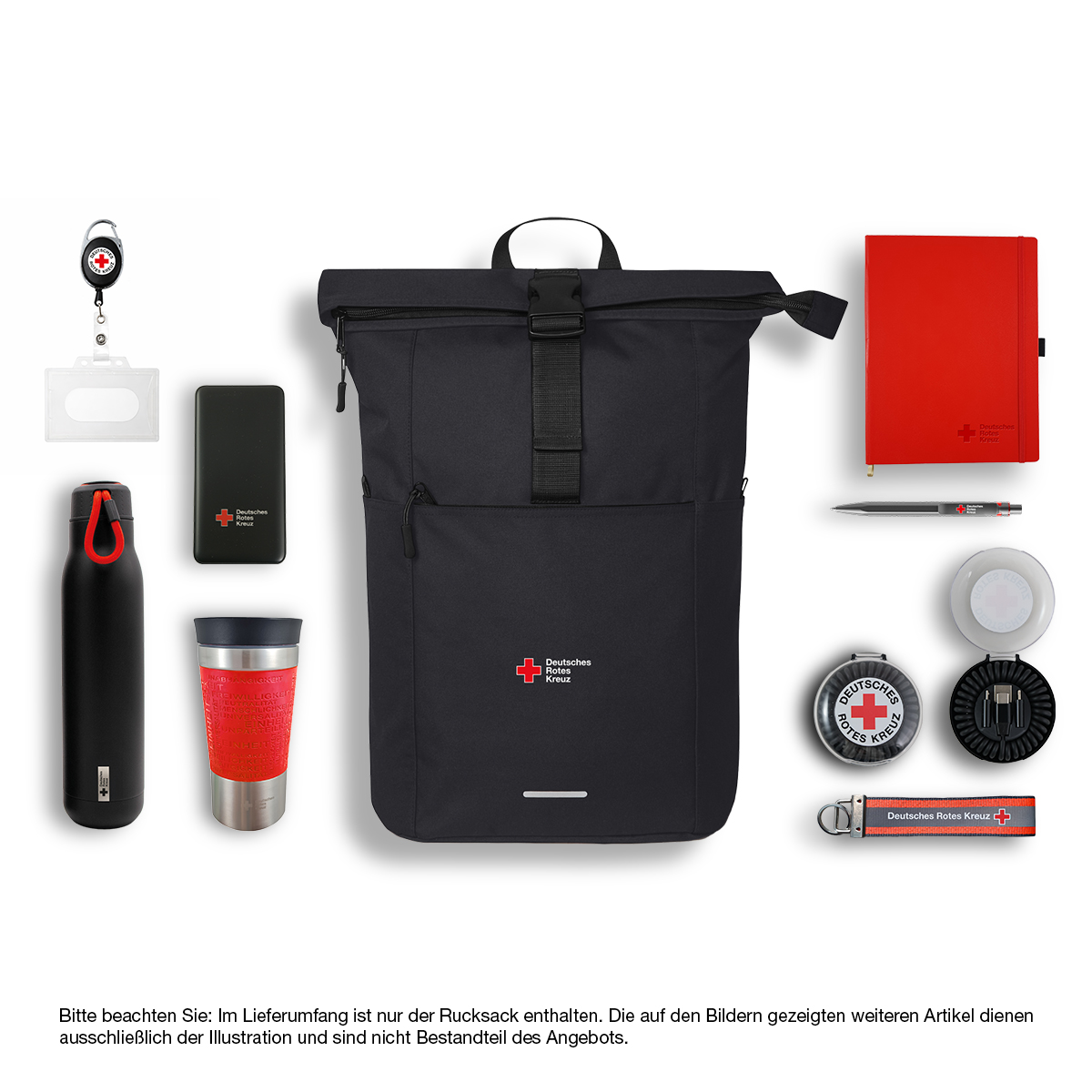 Rucksack, Tasche, Notfallkit, Deutsches Rotes Kreuz, Brieftasche C-R-K