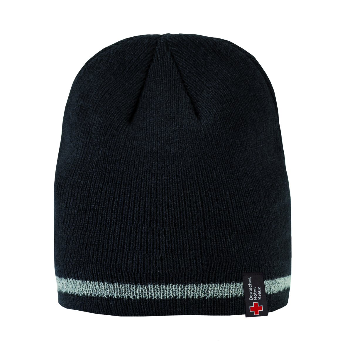 Strickmütze mit Reflexstreifen