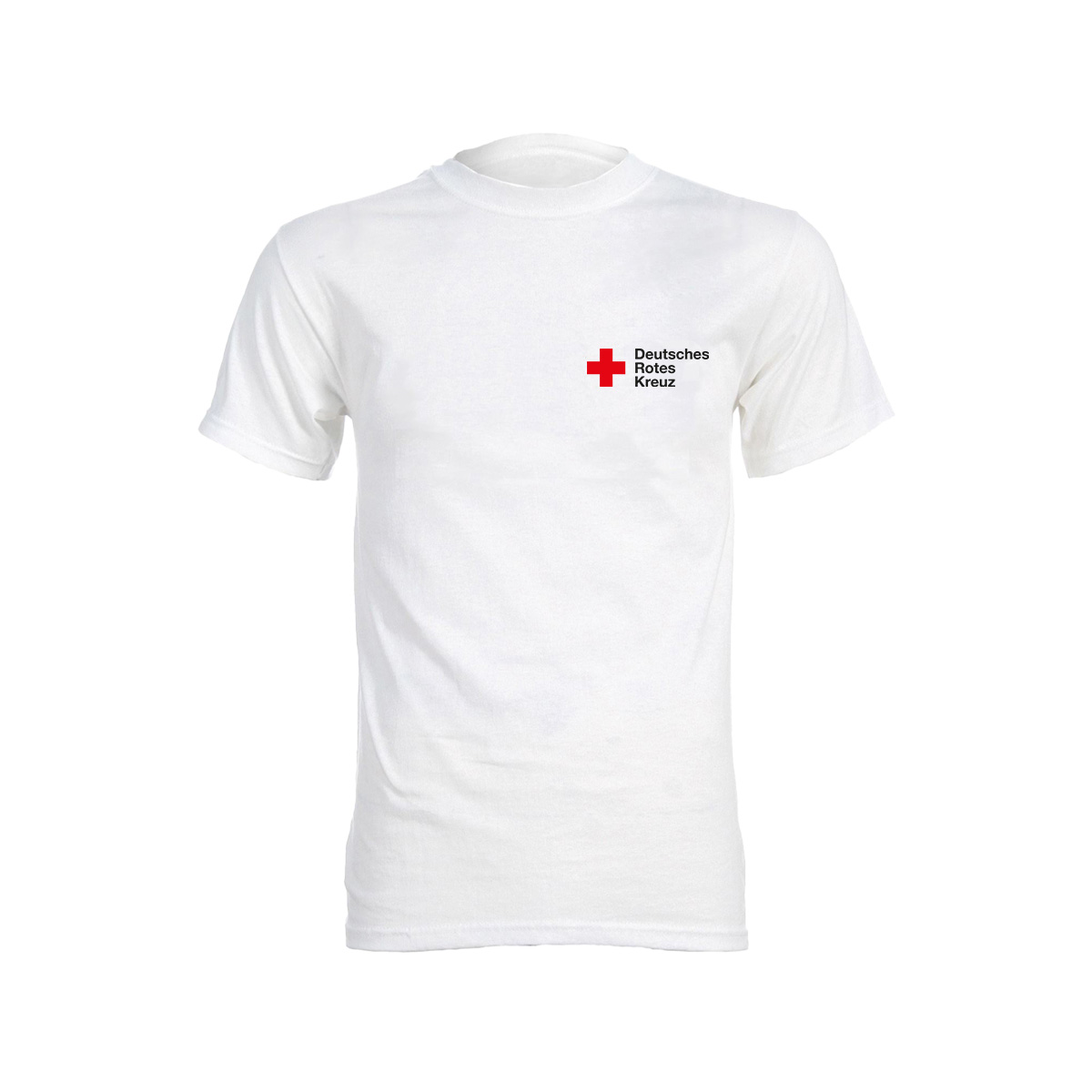 T-Shirt weiß mit Druck Kompaktlogo und Zusatzzeile vorn