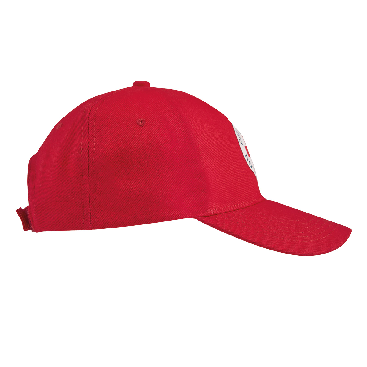 Cap, rot, mit Druck DRK-Rundlogo