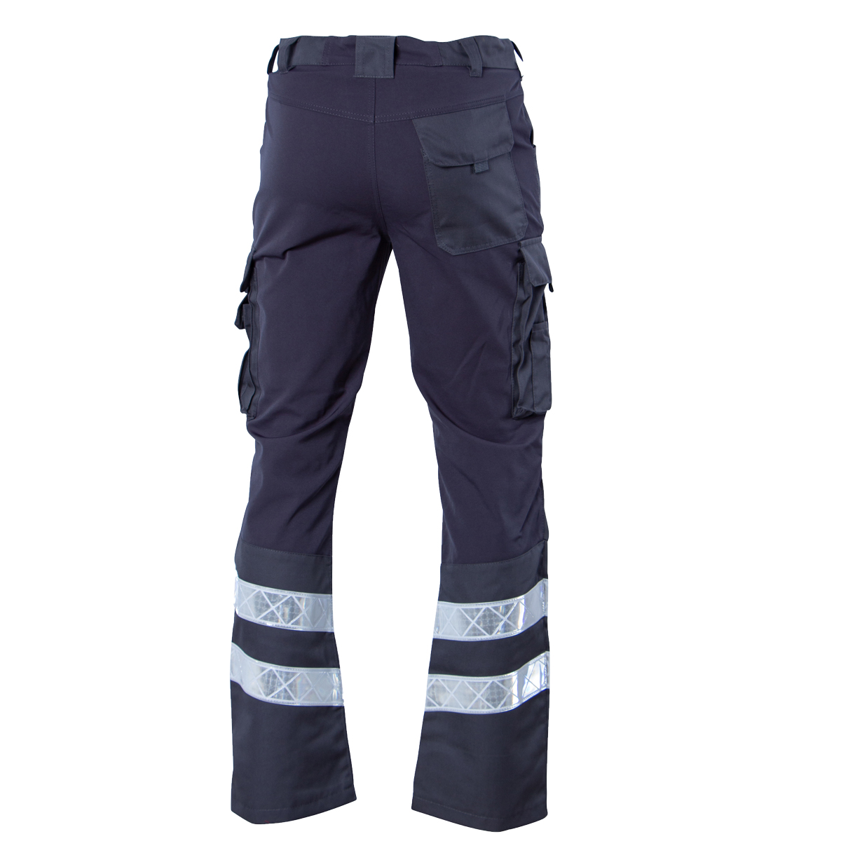 Einsatzhose Stretch mit weißen Reflexstreifen