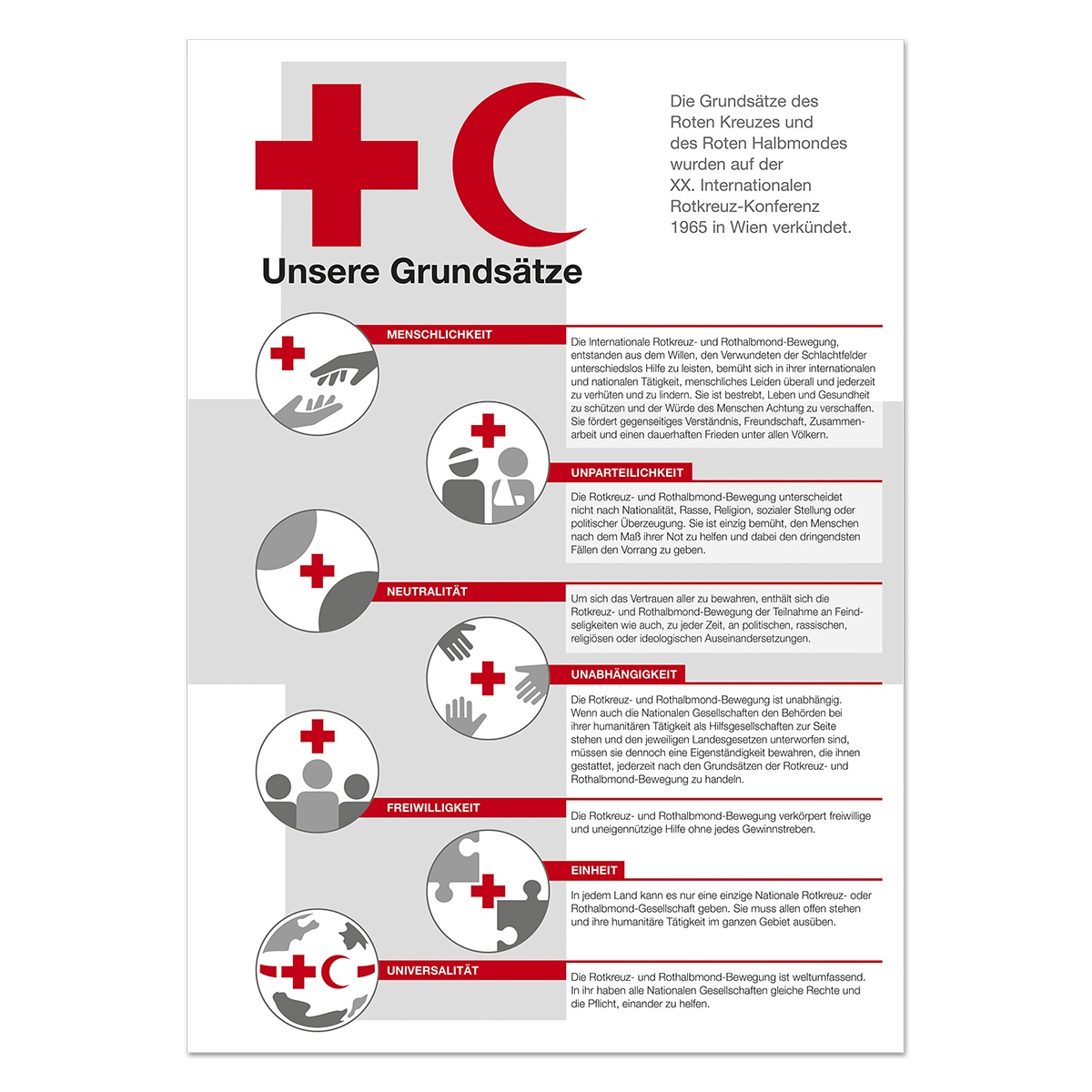 Plakat Unsere Grundsätze - deutsch, VE = 5 Stück Plakat Unsere Grundsätze - deutsch mit VE = 5 Stück