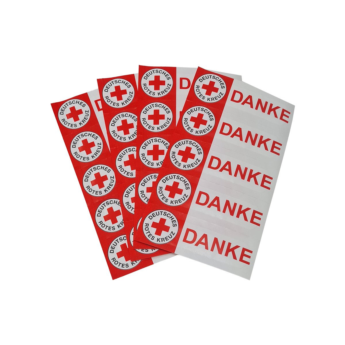 Pflasterstrips mit Danke-Aufdruck, Format: 1,9 x 7,2 cm, VE = 1.000 Stück Pflasterstrips mit Danke-Aufdruck, Format: 1,9 x 7,2 cm, VE = 1.000 Stück