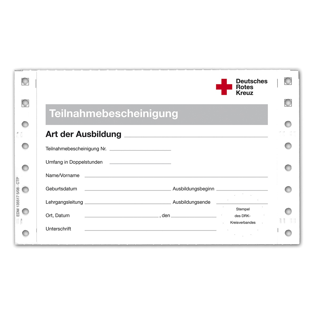 Teilnahmebescheinigung universal, VE = 99 Stück Teilnahmebescheinigung universal mit VE = 99 Stück