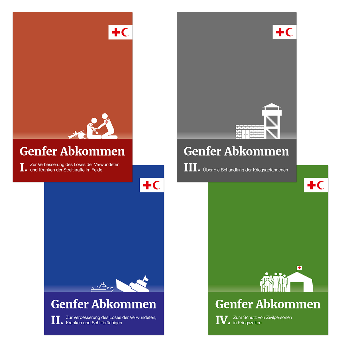 Plakatset Genfer Abkommen mit VE = 4 Stück