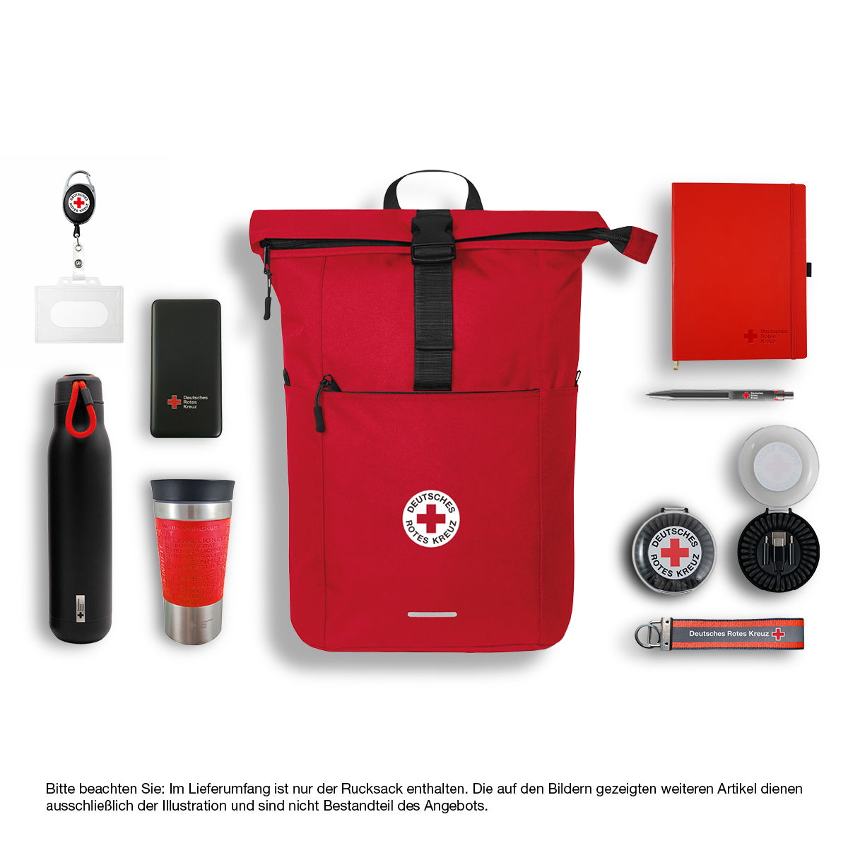 Rucksack, Notfallset, Rotes Kreuz, Kompaktset, Tasche