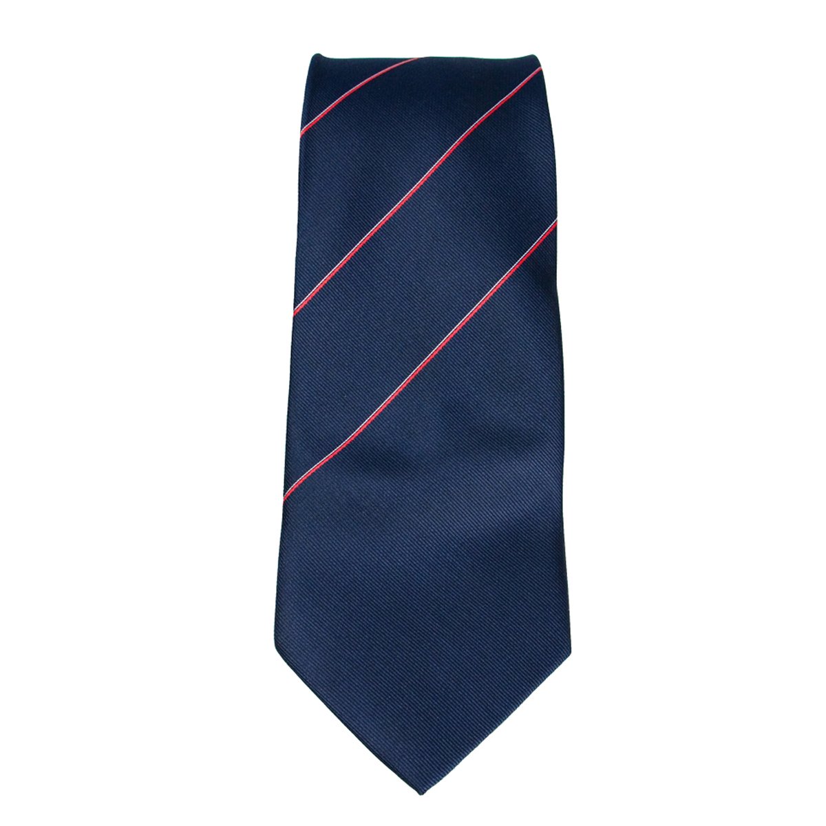 DRK-Krawatte, Blau mit roten und weißen Streifen DRK-Krawatte, Blau mit roten und weißen Streifen