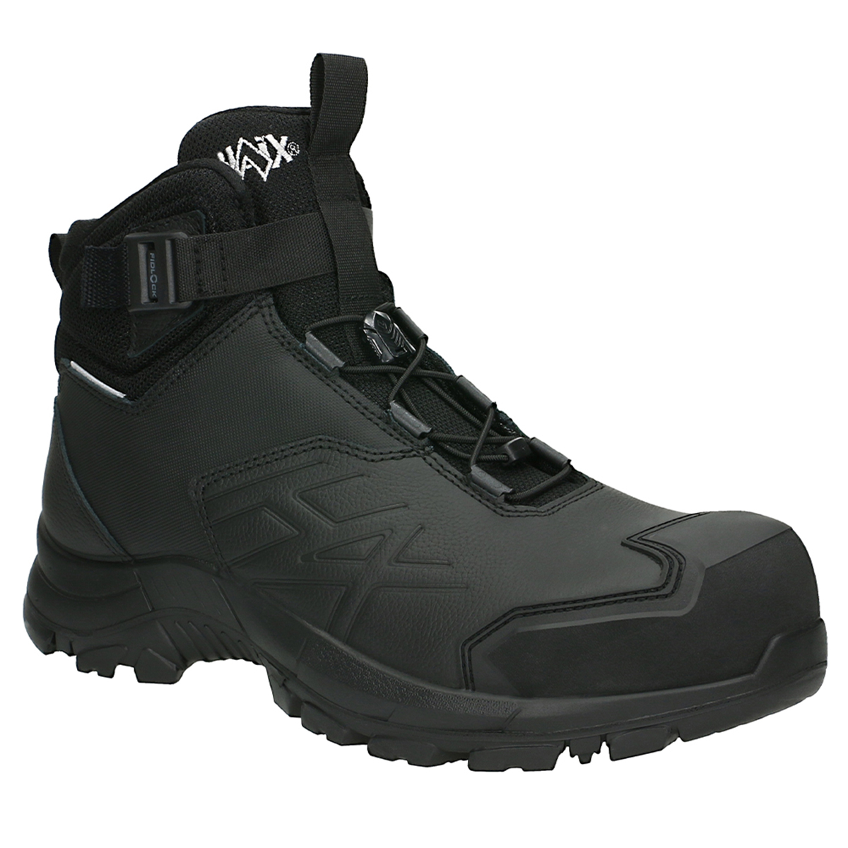 Stiefel, Wanderschuh, Gummistiefel, schwarz, Synthetik