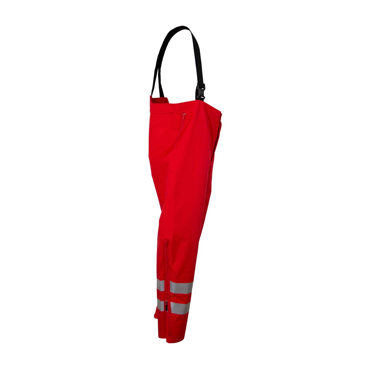Rote Hose, Reflektierende Streifen, Wasserdicht, Arbeitshose, Kordelzug/Zip