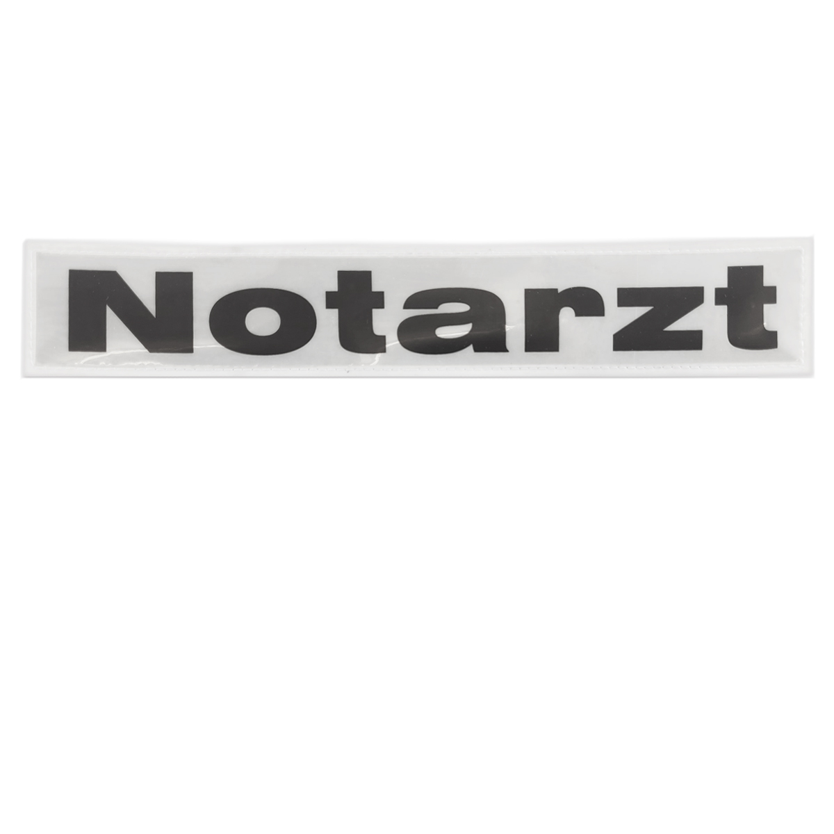 Reflektierendes Rückenschild, weiß, Notarzt Reflektierendes Rückenschild mit weiß, Notarzt