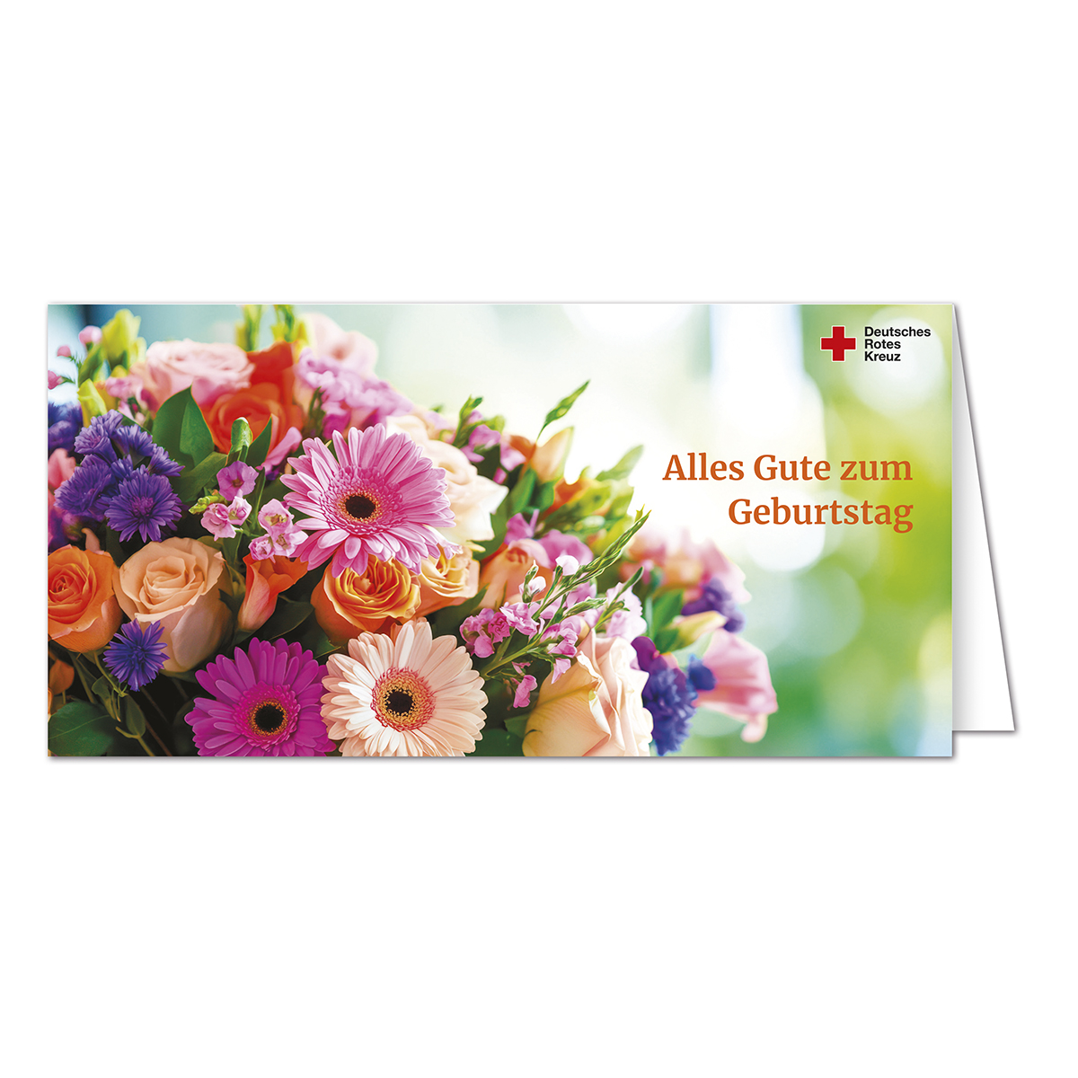 Geburtstagskarte Motiv Strauß, VE = 10 Stück Blume, Blumen-Arrangement, Blumenstrauß, Florales Design, Grafiken