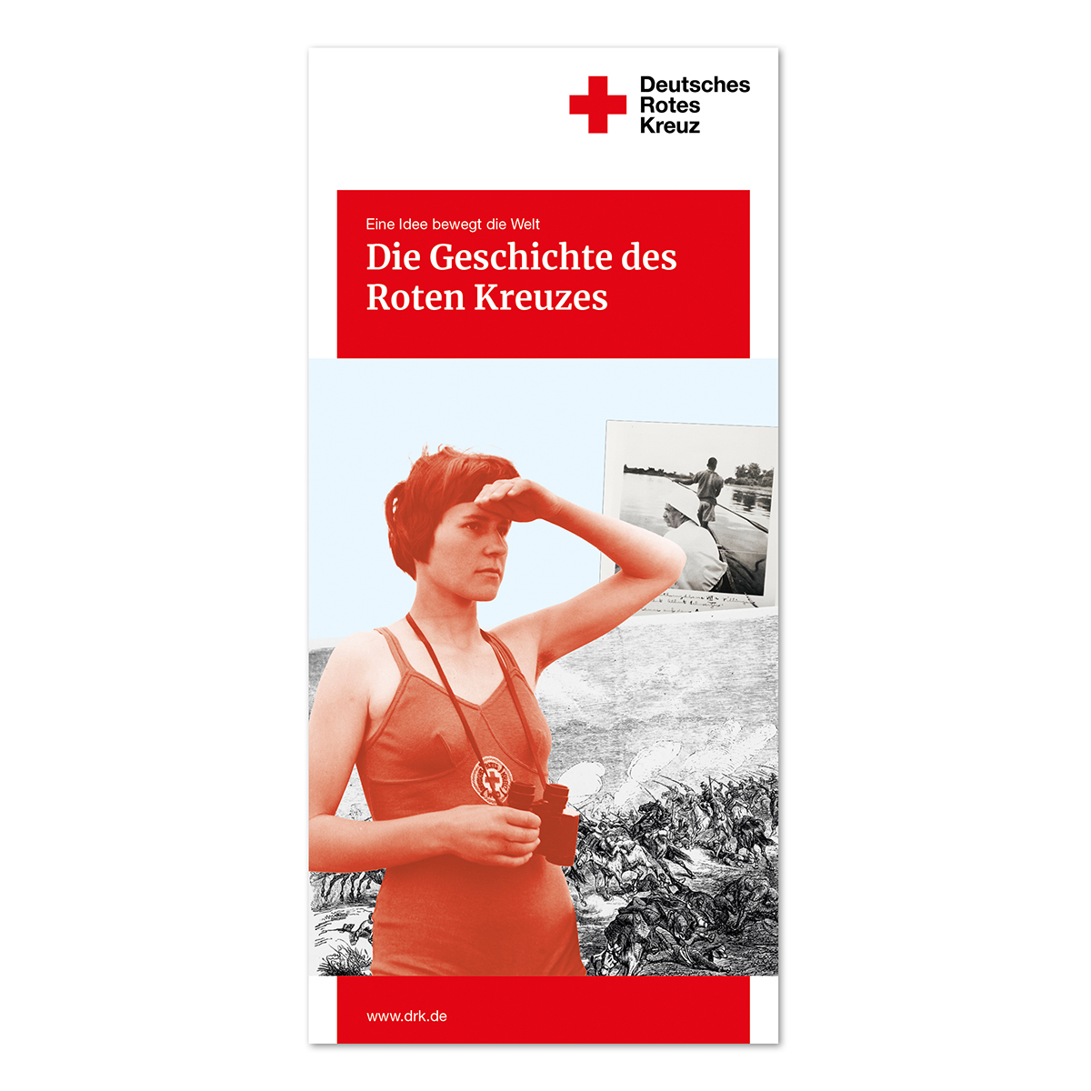 Faltblatt Die Geschichte des Roten Kreuzes, VE = 50 Stück Faltblatt Die Geschichte des Roten Kreuzes mit VE = 50 Stück