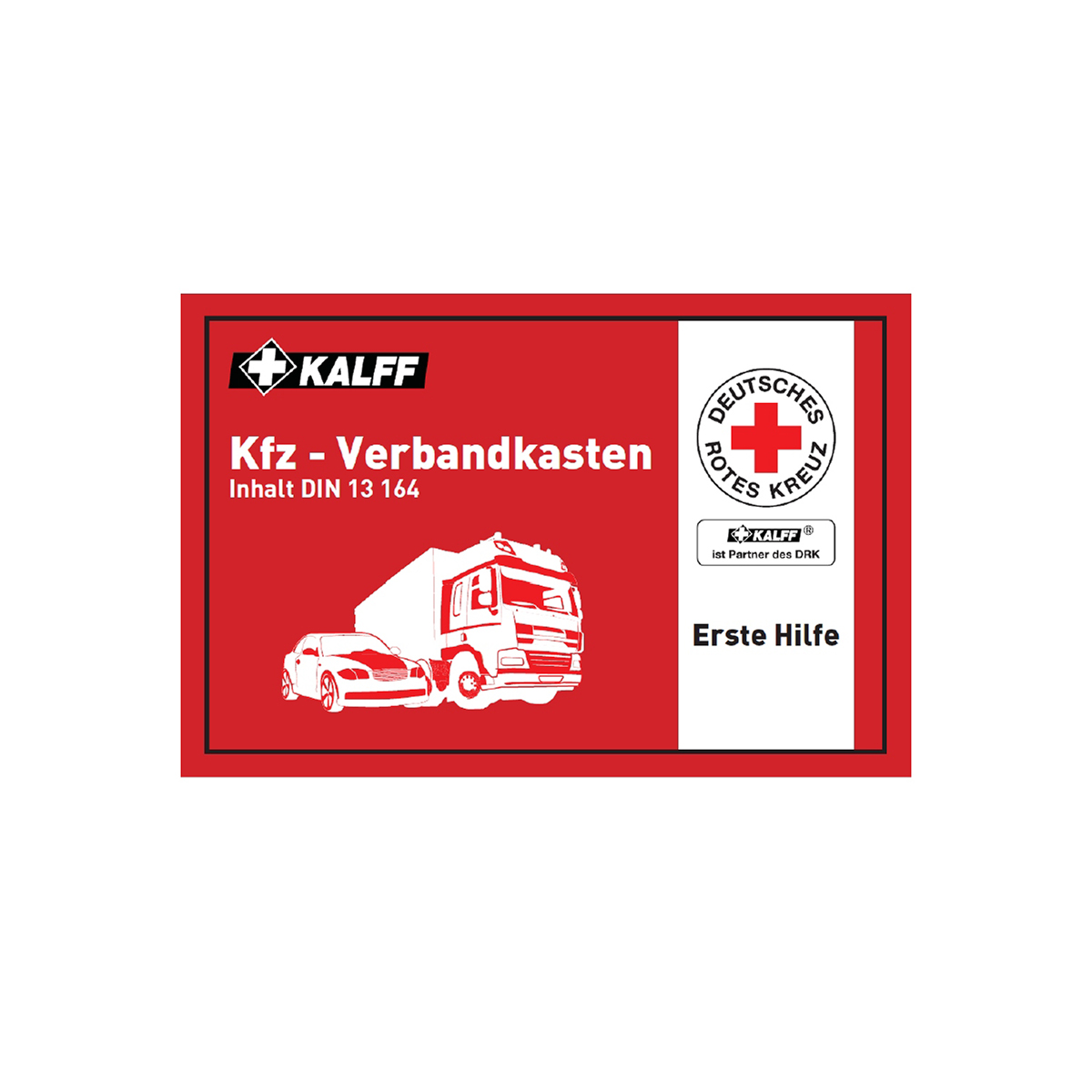 Kfz-Verbandskasten, Erste Hilfe, Rot, Auto, Notfallset