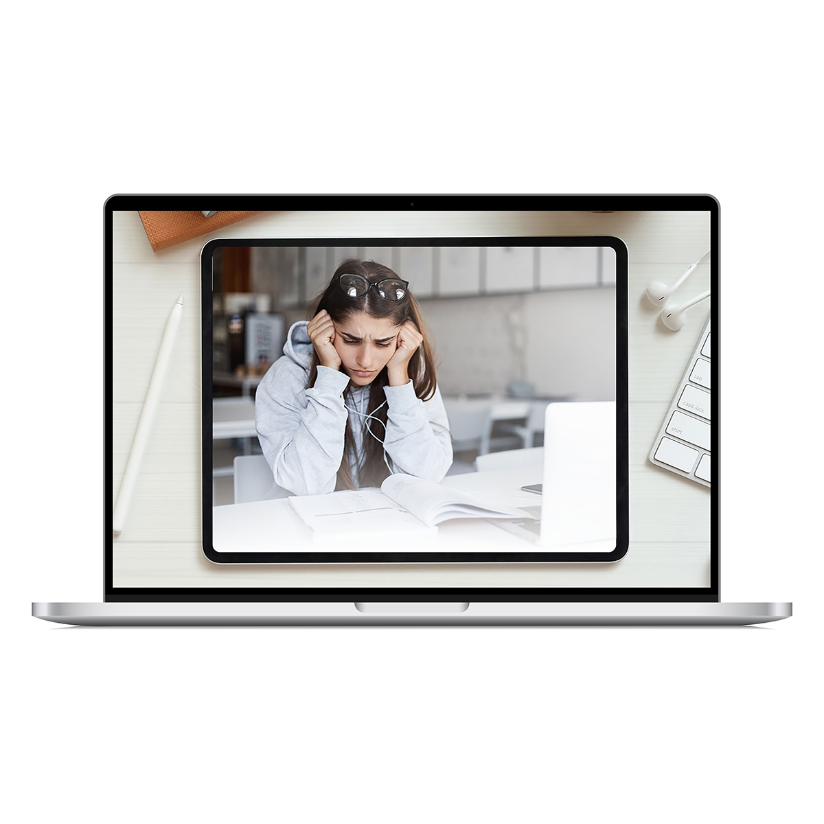 E-Learning-Modul Stressmanagement Elektronik, Bildschirm, Computer-Hardware, Überwachen, Laptop