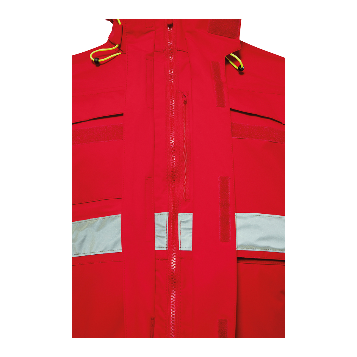Schwere Wetterjacke Wasserwacht Special Forces 4 mit Farbe: Rot