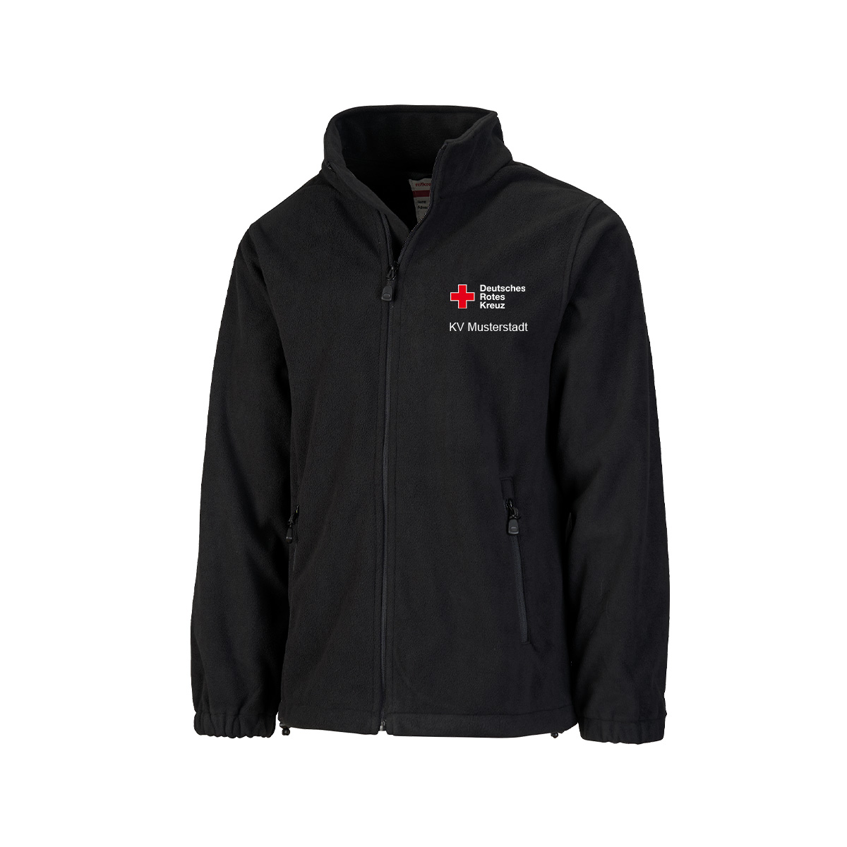 Fleecejacke Basic, für Herren, mit Zusatzzeile vorn