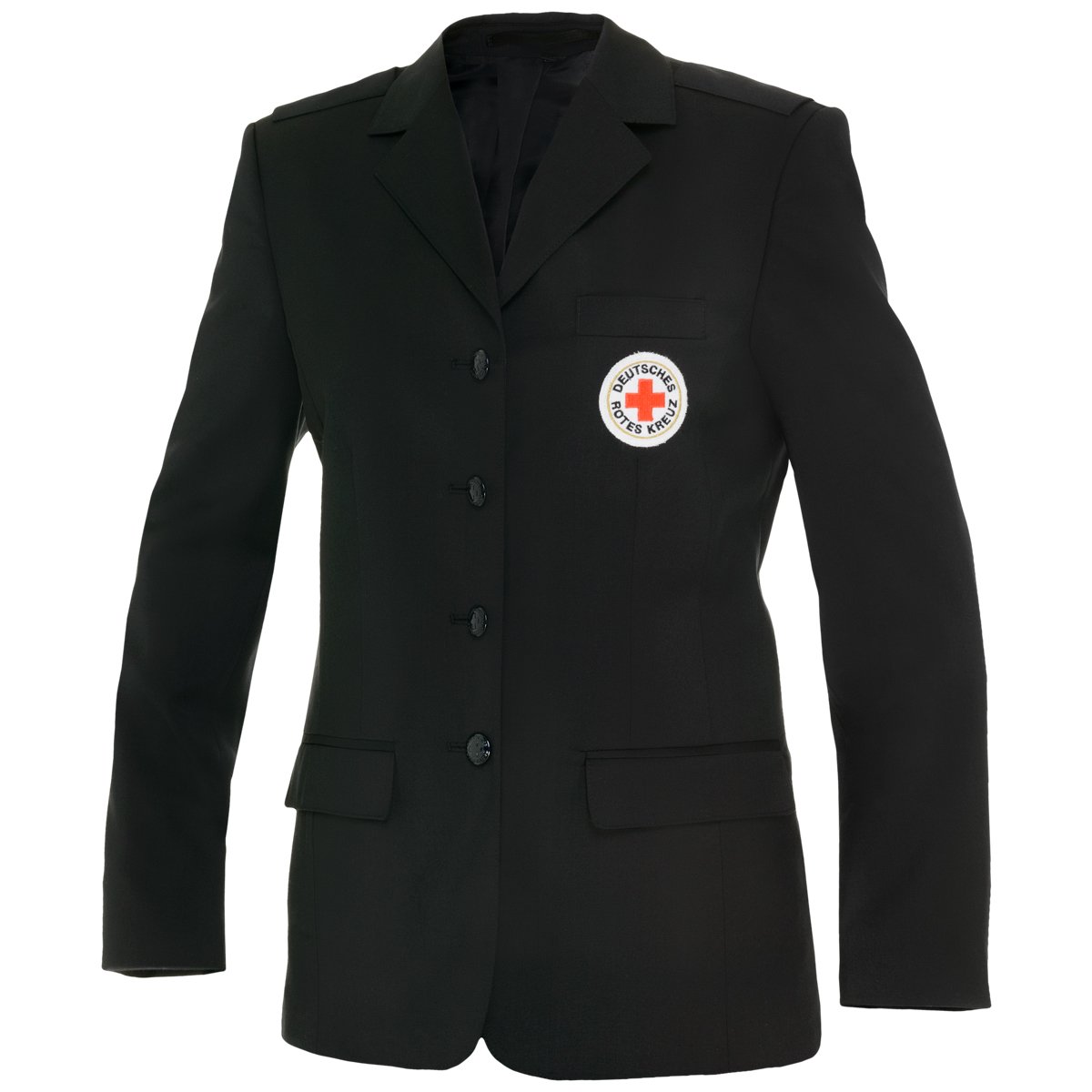 Dienstblazer Damen mit DRK-Abzeichen, dunkelblau, gem. neuer DBO Dienstblazer für Damen mit DRK-Abzeichen, dunkelblau, gem. neuer DBO