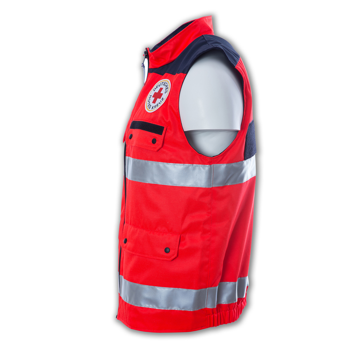 Rettungsdienstweste mit leuchtrot