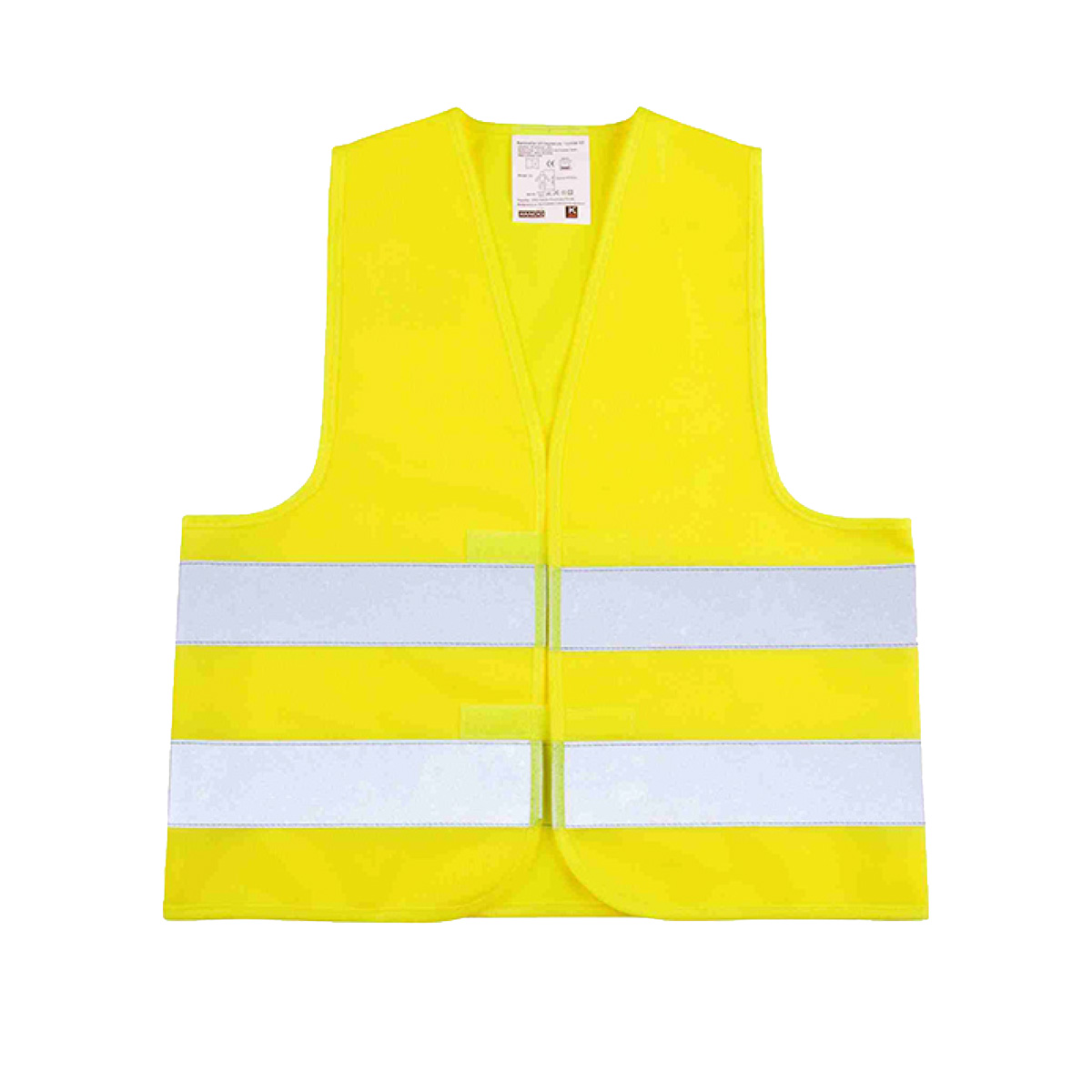 Warnweste Kids, gelb mit Druck DRK-Rundlogo