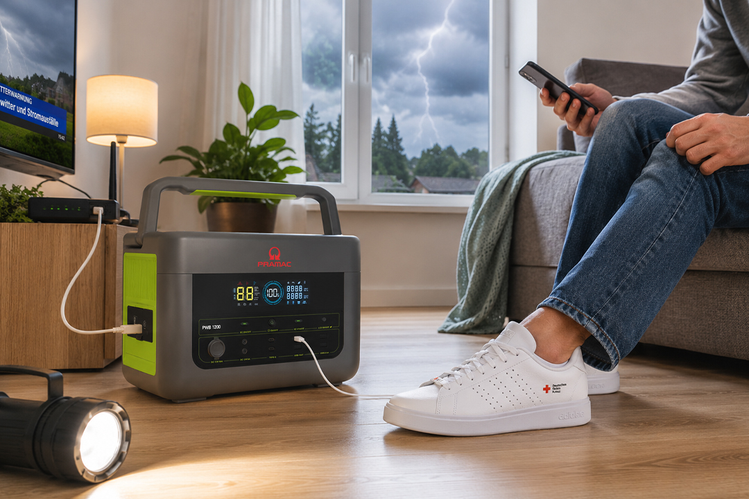 Stromgenerator, Tragbarer Generator, Notstromgerät, LED-Display, Kompakt