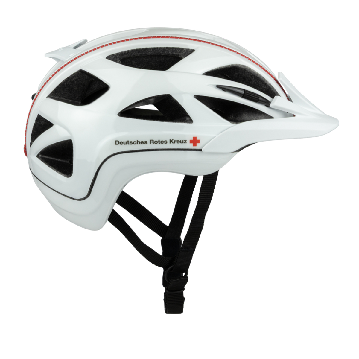 Fahrradhelm, Weiß, Rotes Kreuz, Verstellbar, Ventilation
