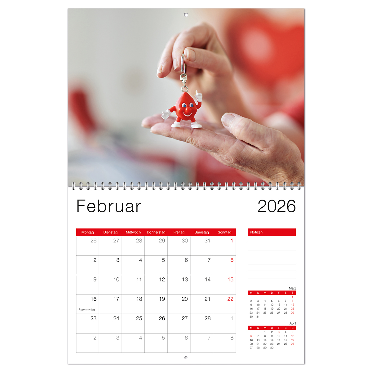 Bildkalender 2026 - Imagekalender mit VE = 1 Stück, Text, Kalender, Baby, Person, Text, Kalender, Baby, Person