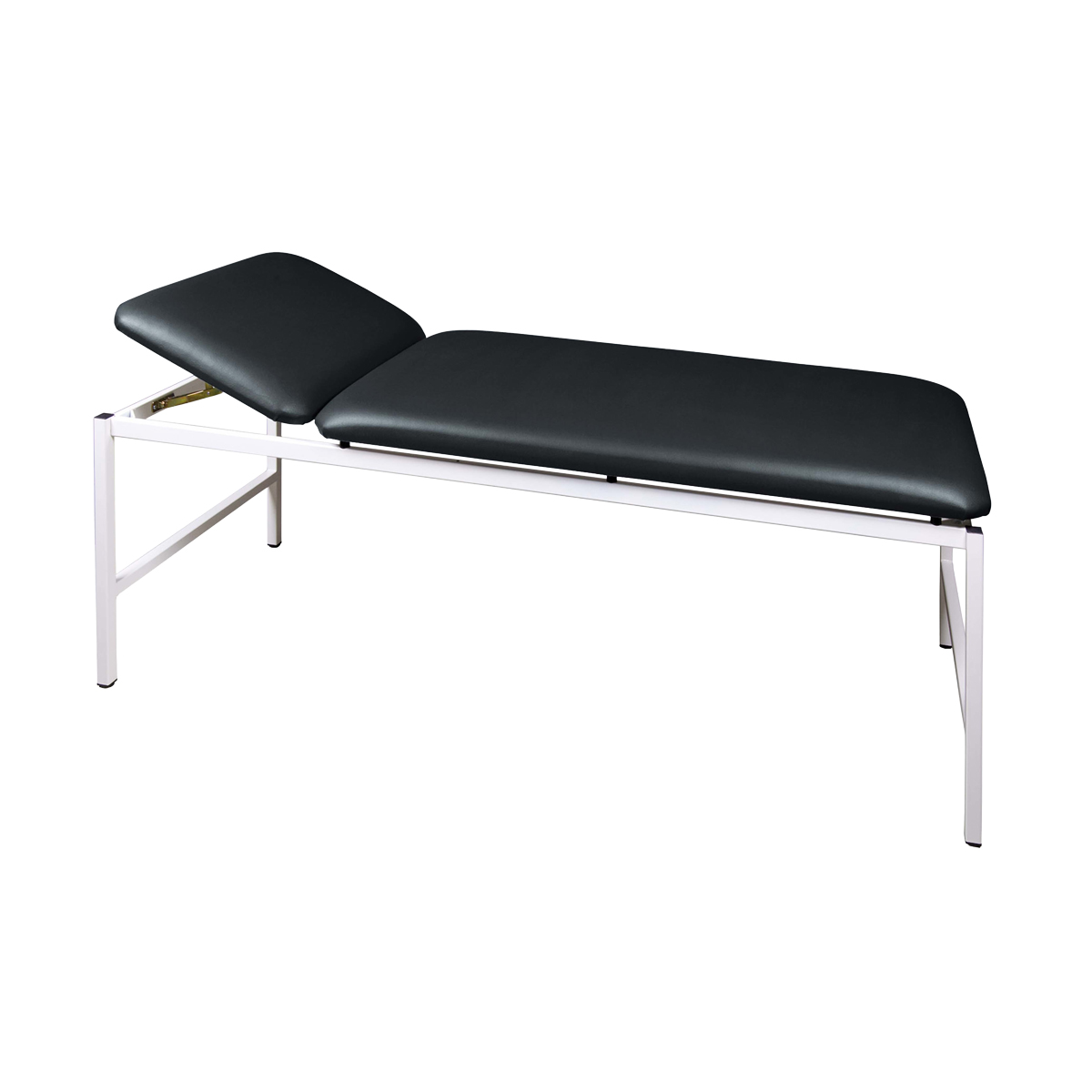 Behandlungsbank, Therapiebank, Kopfstütze, Schwarz, Metallrahmen