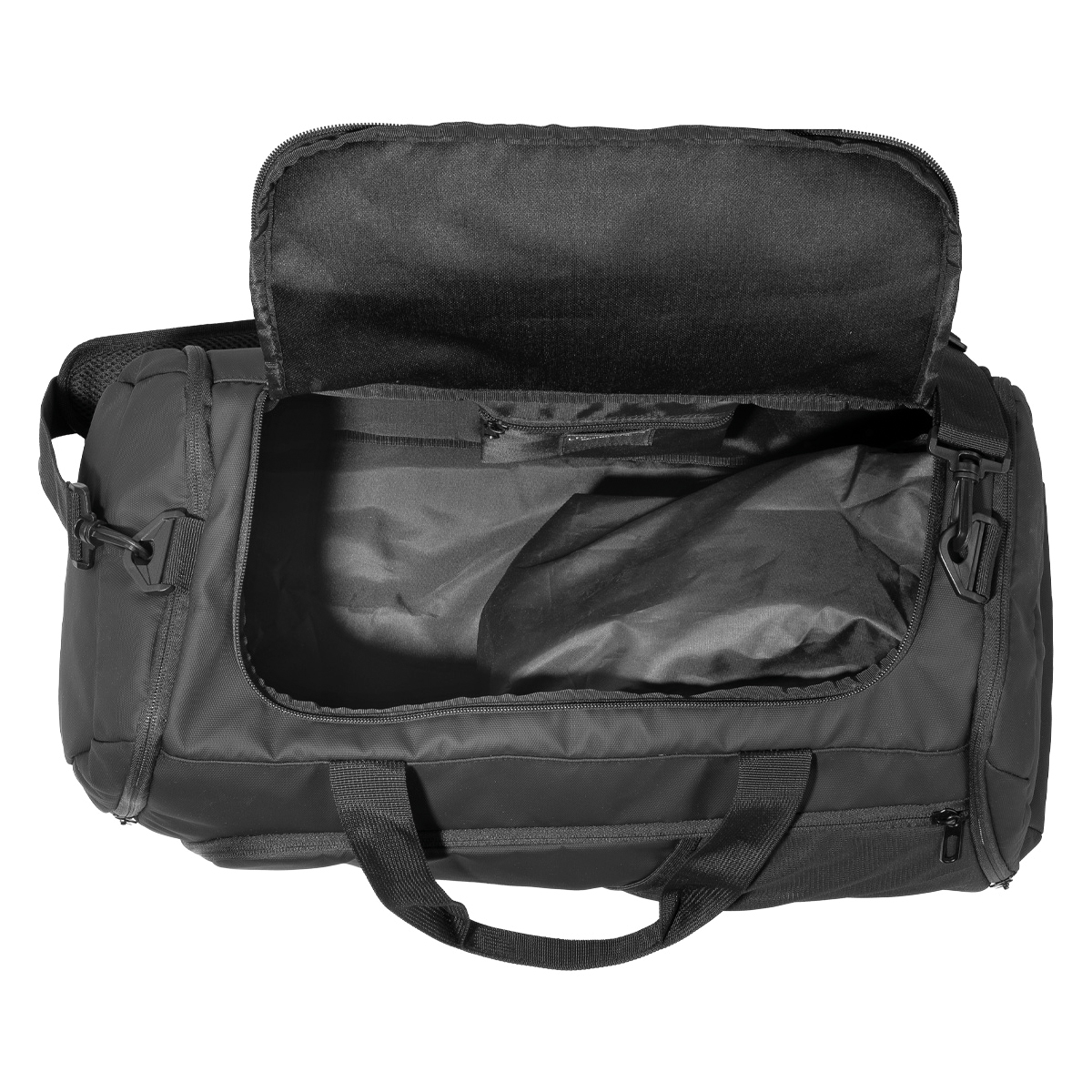Carry-on Tasche, Duffel Tasche, Hauptfach, Schultergurt, Schwarz