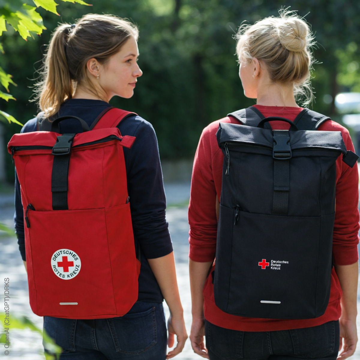 Rucksack, Rucksack rot, Rucksack schwarz, Backpack, Kanvasrucksack