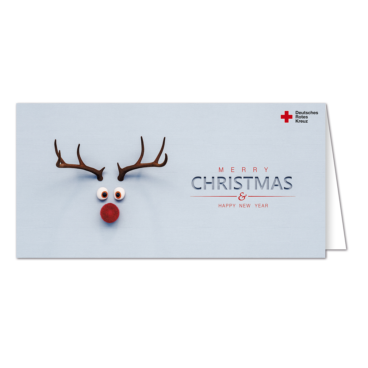 Weihnachtskarte Motiv Elch, VE = 10 Stück Logo