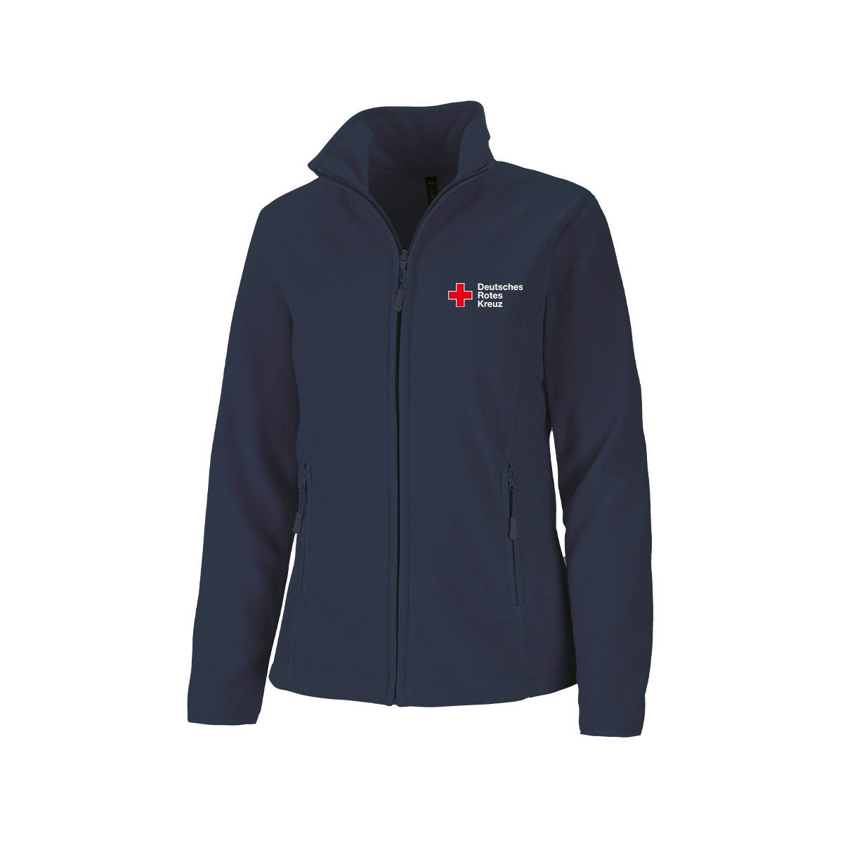 Fleecejacke Basic, für Damen mit Zusatzzeile vorn