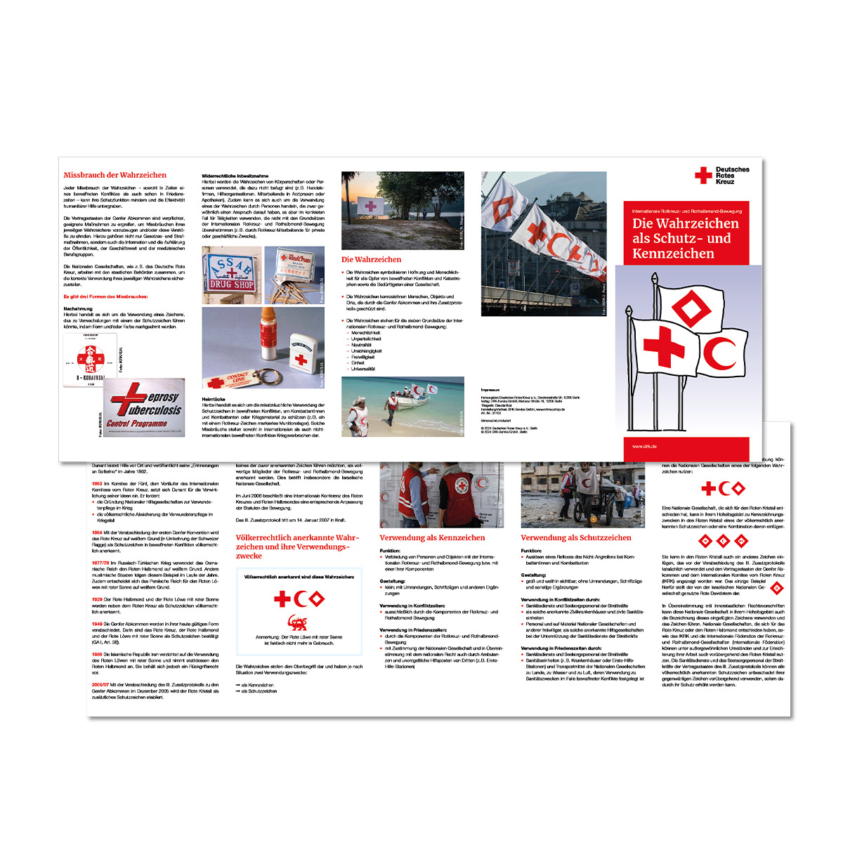 Infografik, Rotes Kreuz, Flaggen, Collage, Aufklärung