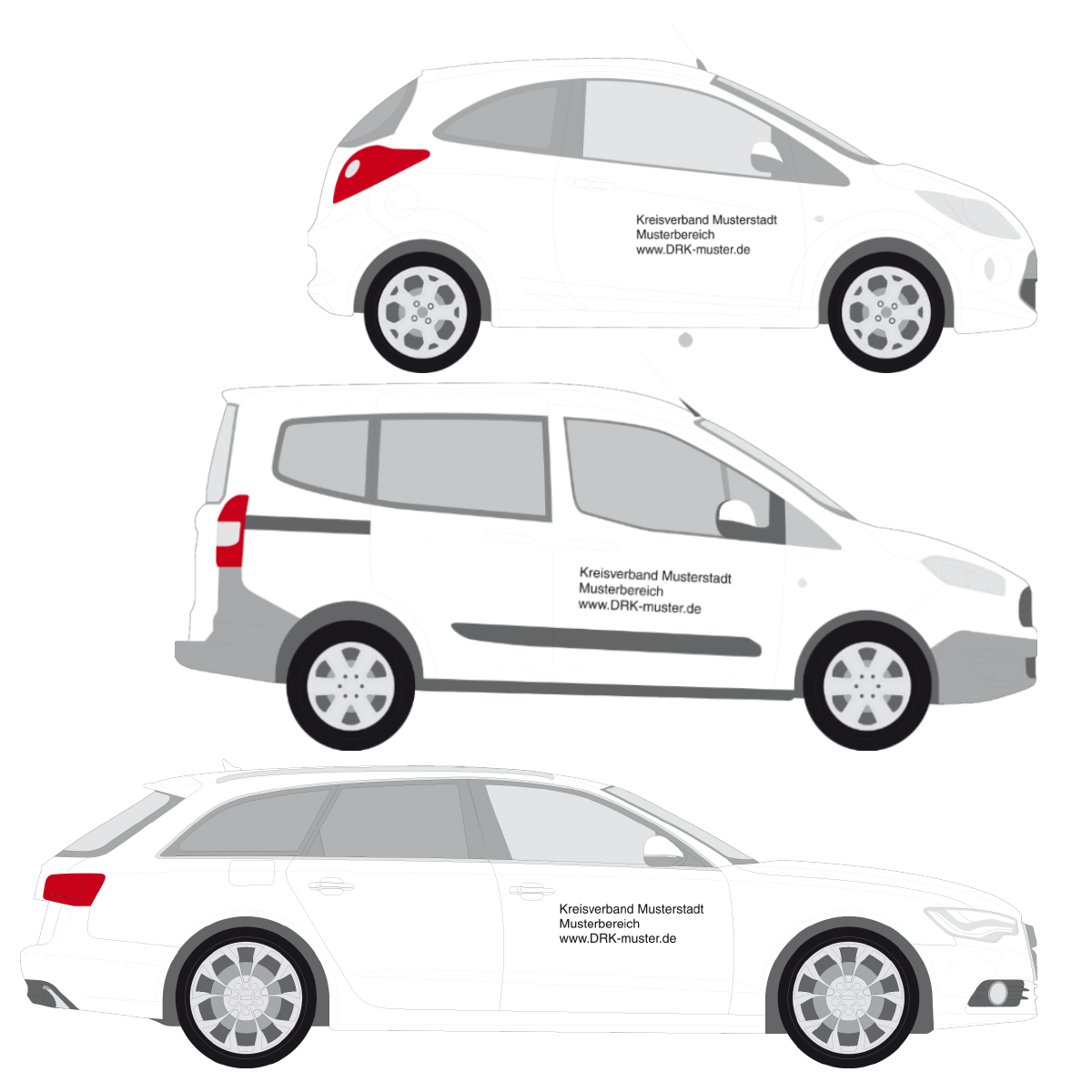 Türbeschriftung DRK-Fahrzeuge VE = 1 Set (für 2 Türen)