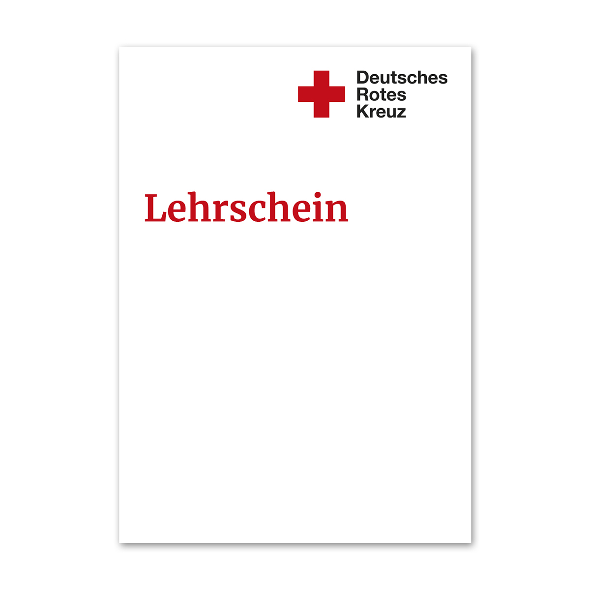 Lehrschein universal, VE = 10 Stück Lehrschein universal mit VE = 10 Stück