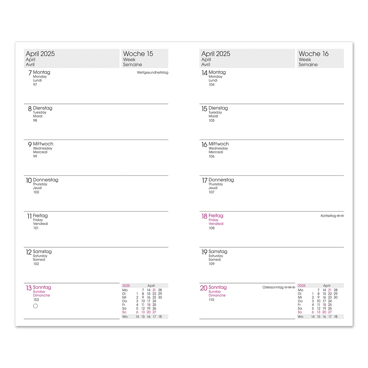 DRK-Terminplaner 2026 mit VE = 20 Stück