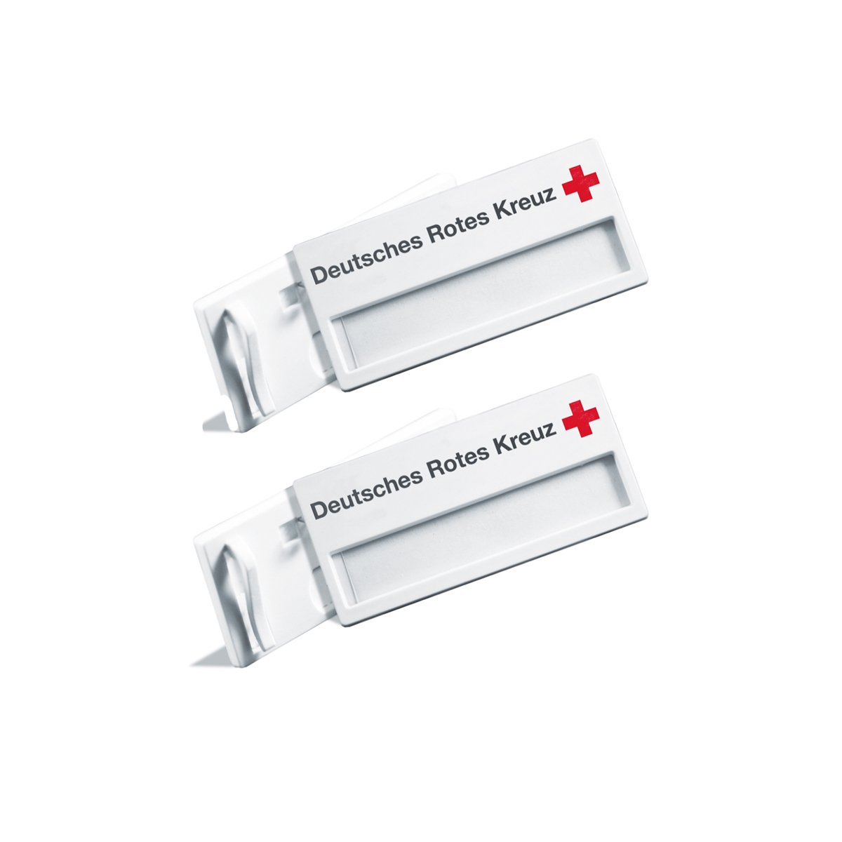 Namensschild mit Nadel und Clip, VE = 10 Stück Namensschild mit Nadel und Clip, VE = 10 Stück