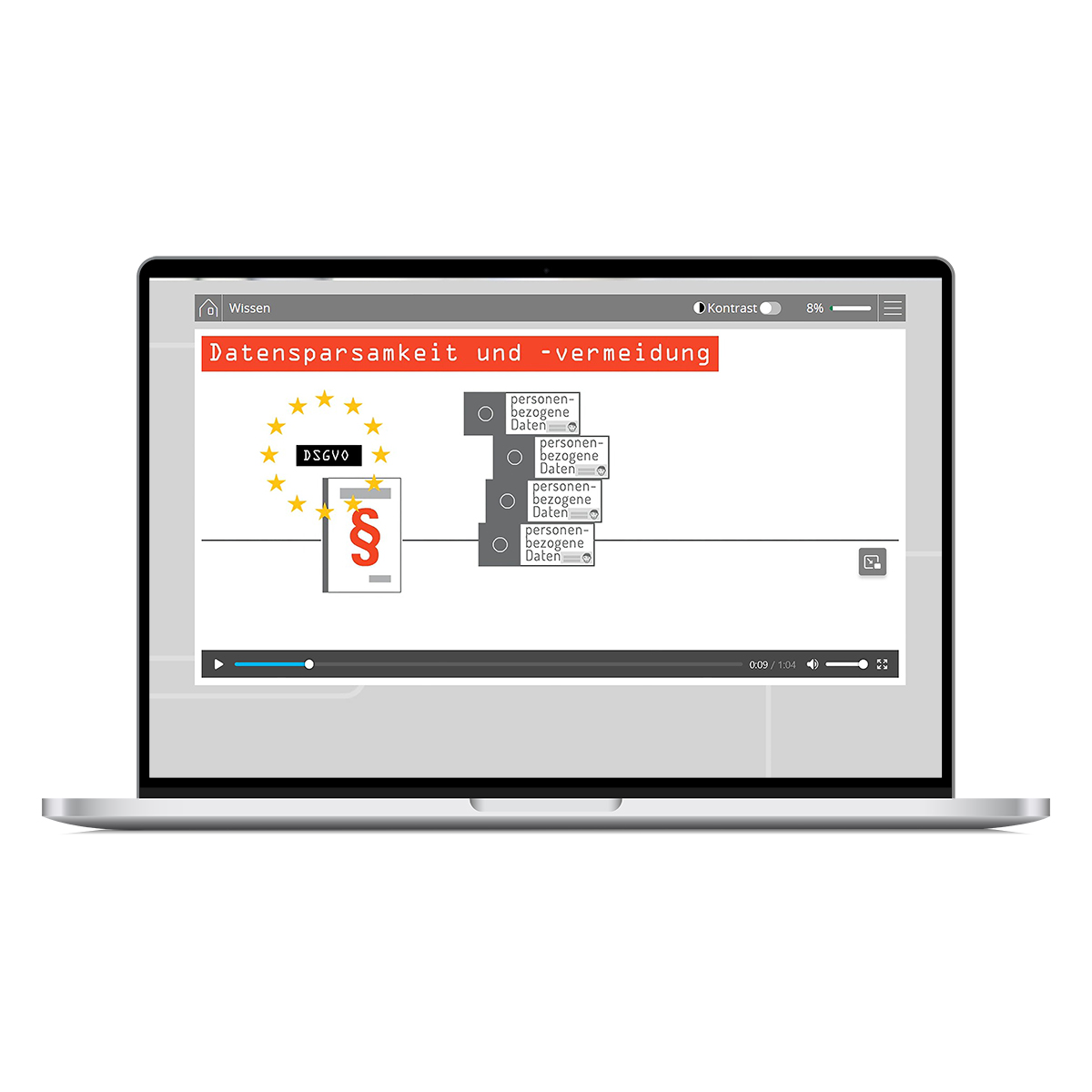 Laptop, Video, Datenschutz, Datensparsamkeit, DSGVO