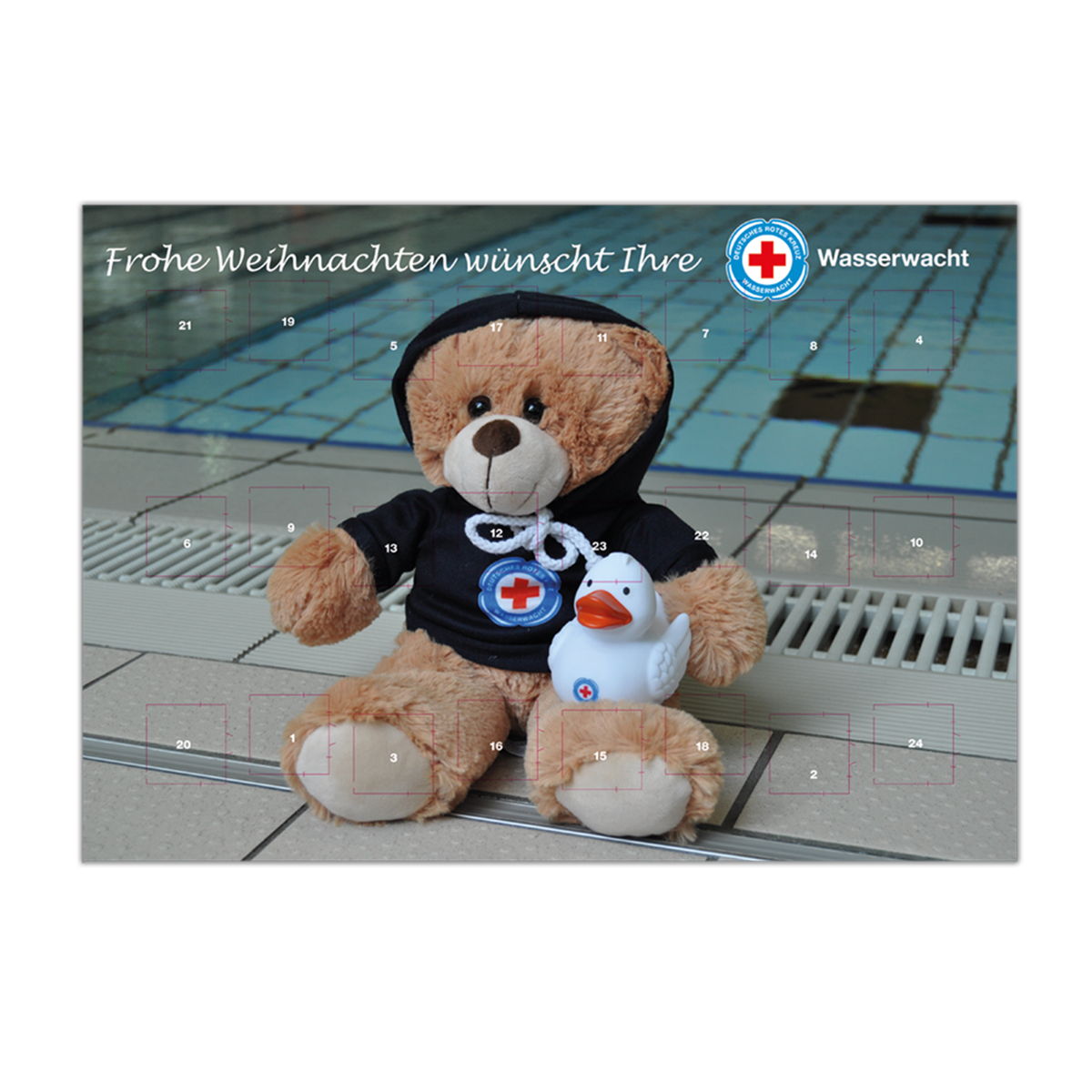 Plushie, Teddy, Schlüsselmotiv, Adventskalender, Wasserwacht