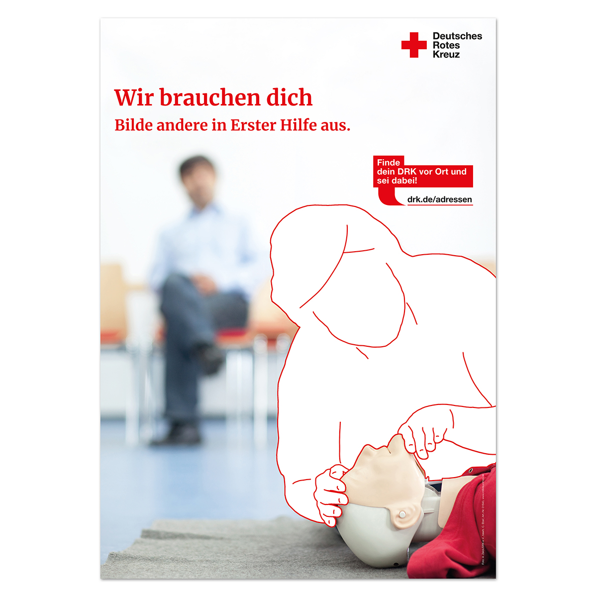 Plakatset Bewerbung Erste-Hilfe-Ausbildung mit VE = 6 Plakate