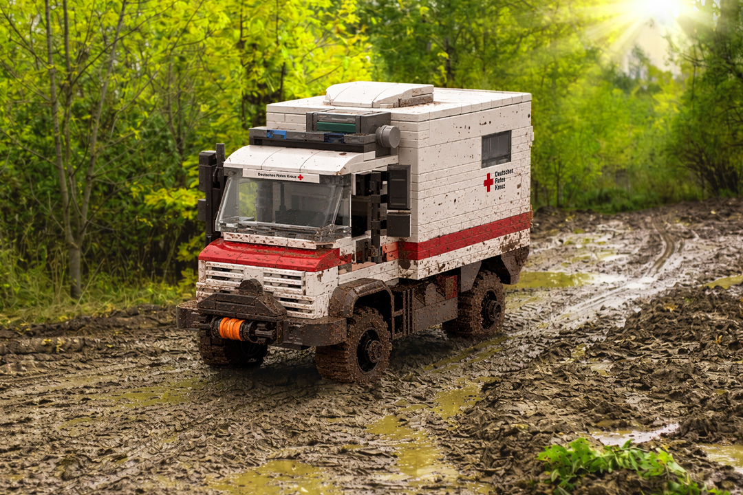 medizinischer wagen, einsatzfahrzeug, off-road, matsch, 4x4