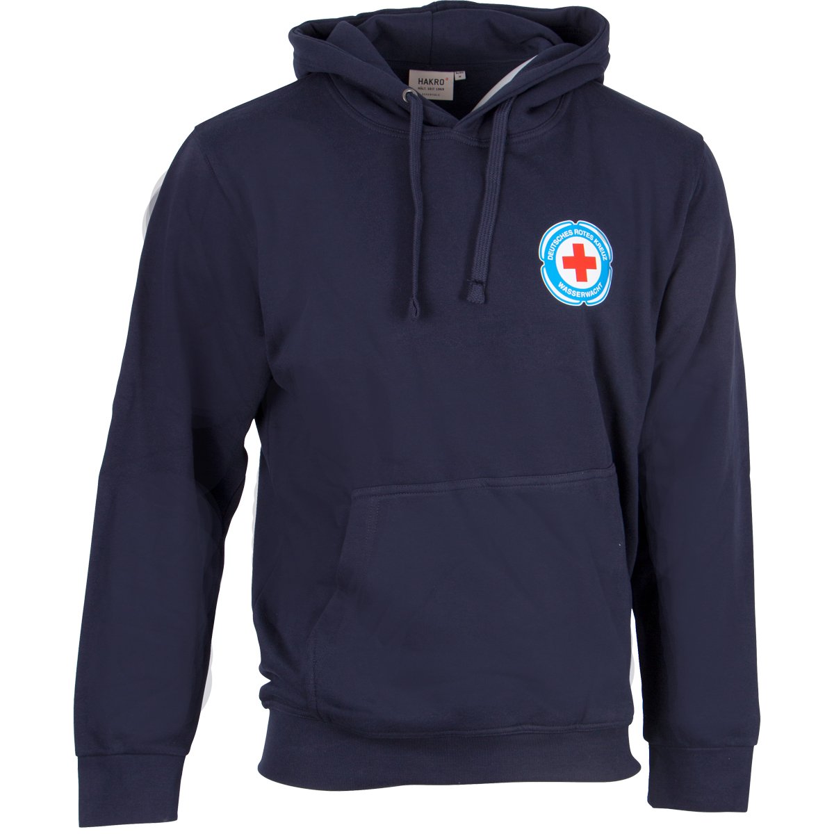 Kapuzensweatshirt, navy, Druck Wasserwacht-Logo Kapuzensweatshirt mit navy, Druck Wasserwacht-Logo