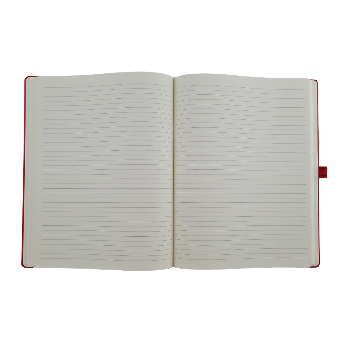 Notizbuch mit rot, DRK-Kompaktlogo geprägt, Maße: 190 x 250 mm