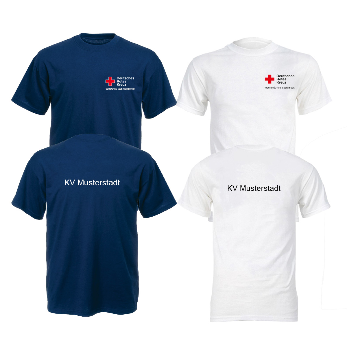 T-Shirt Wohlfahrt Nds., mit Zusatzzeile hinten Bekleidung, T-shirt, Firmenlogo, Symbol
