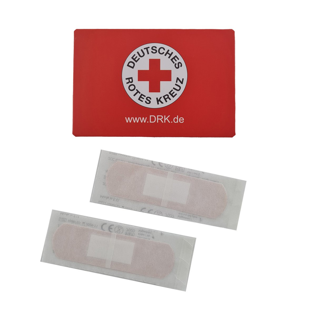 Pflasterheftchen mit DRK-Rundlogo, Inhalt: 2 Pflaster, VE = 100 Heftchen Pflasterheftchen mit DRK-Rundlogo, Inhalt: 2 Pflaster, VE = 100 Heftchen