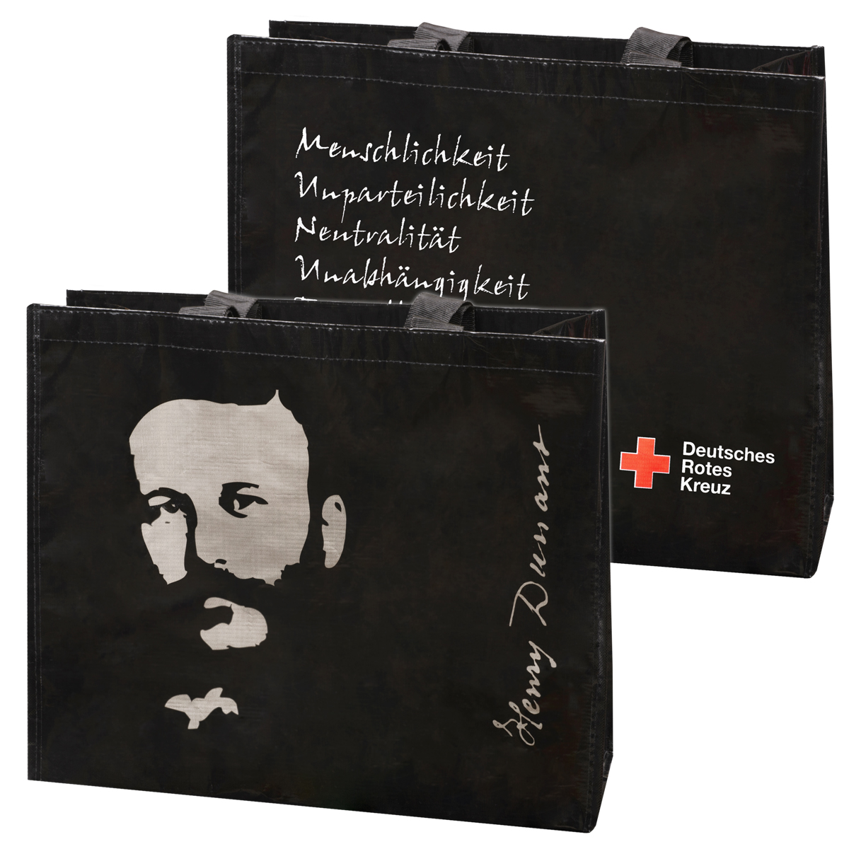 Tragetasche "Henry Dunant" aus recyceltem Material, VE = 10 Stück Tragetasche "Henry Dunant" aus recyceltem Material mit VE = 10 Stück