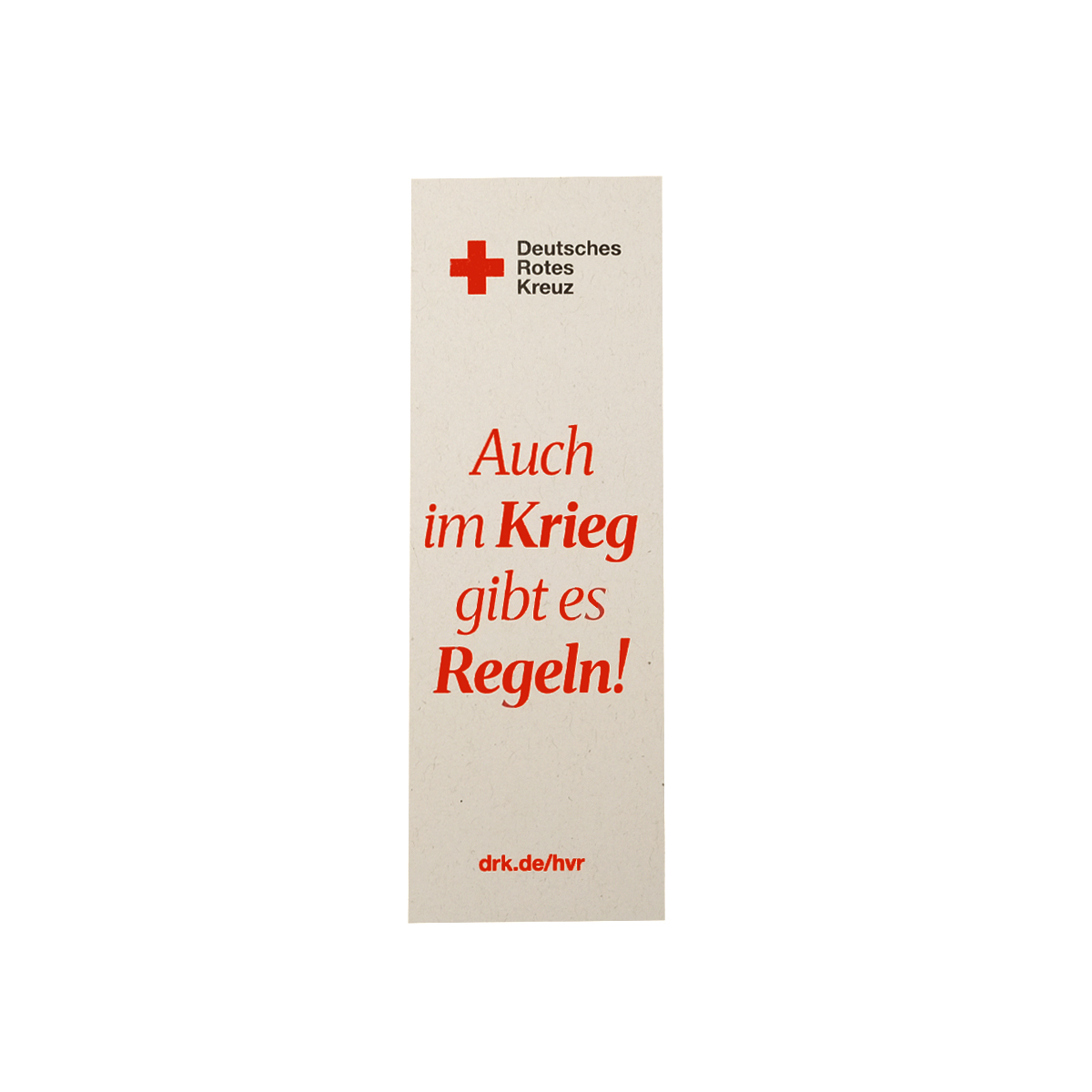 Buchzeichen, Deutsches Rotes Kreuz, Regeln, Werbeaufdruck, drk.de/hvr, Rotes Kreuz, Poster, Kampagnenfremdbild, Selbsthilfe, Hinweis