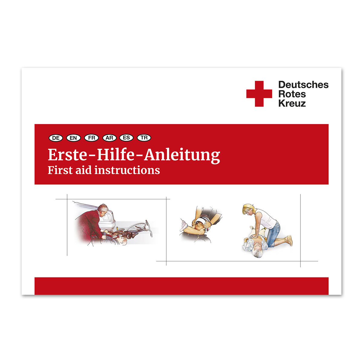 Erste-Hilfe-Anleitung - 6-sprachig, VE = 100 Stück Erste-Hilfe-Anleitung - 6-sprachig mit VE = 100 Stück